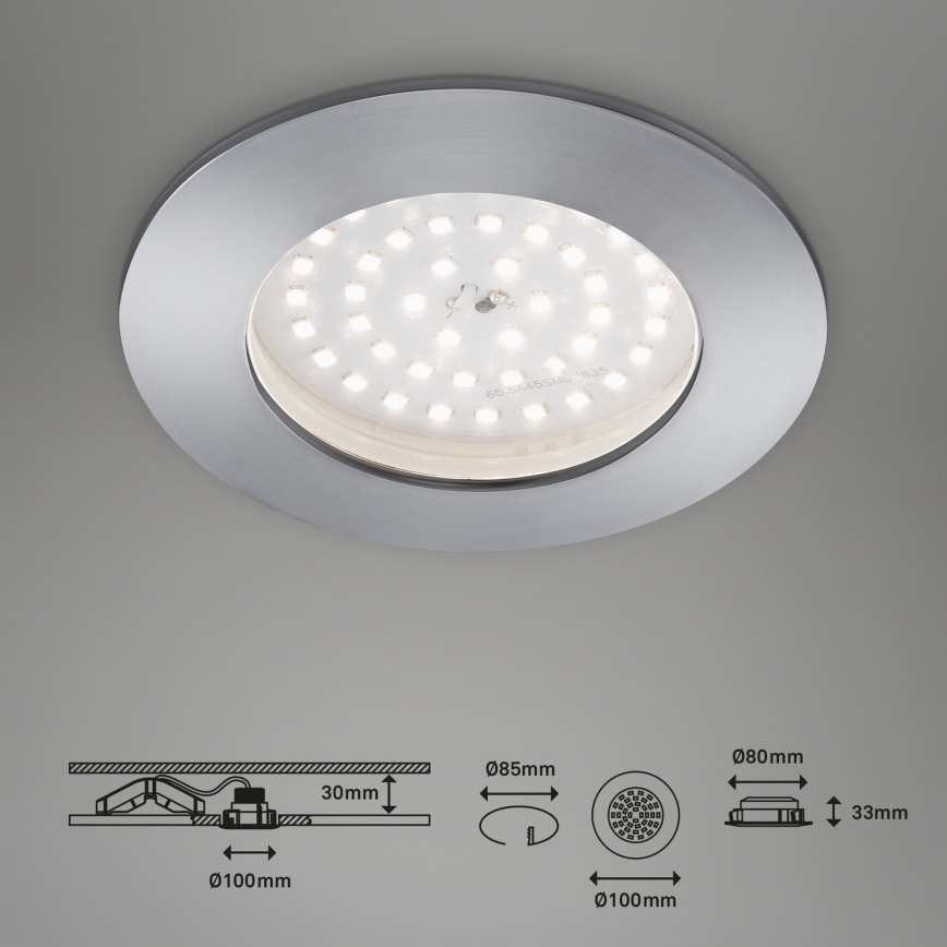 Briloner 7206-019 - LED Badkamer Inbouw Lamp ATTACH LED/10,5W/230V IP44