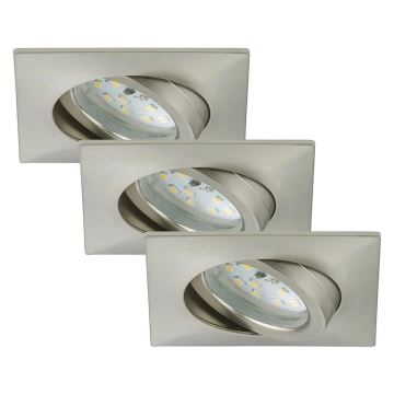 Briloner 7210-032 - SET 3x Hangende LED Badkamer plafond verlichting ATTACH LED/5W/230V IP23 chroom