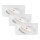 Briloner 7210-036 - SET 3x Hangende LED Badkamer plafond verlichting ATTACH LED/5W/230V IP23 wit