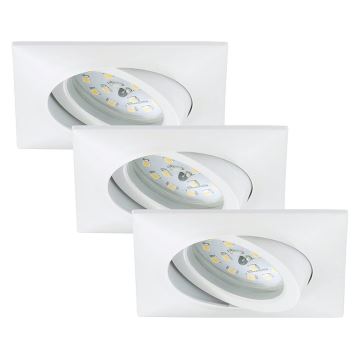 Briloner 7210-036 - SET 3x Hangende LED Badkamer plafond verlichting ATTACH LED/5W/230V IP23 wit