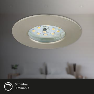 Briloner 7231-032 - SET 3x LED Dimbaar badkamer inbouw ATTACH lamp LED/5,5W/230V IP44