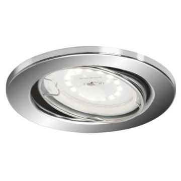 Briloner 7277-038 - LOT 3x Luminaire de salle de bain encastrable à intensité variable 1xGU10/5W/230V IP23