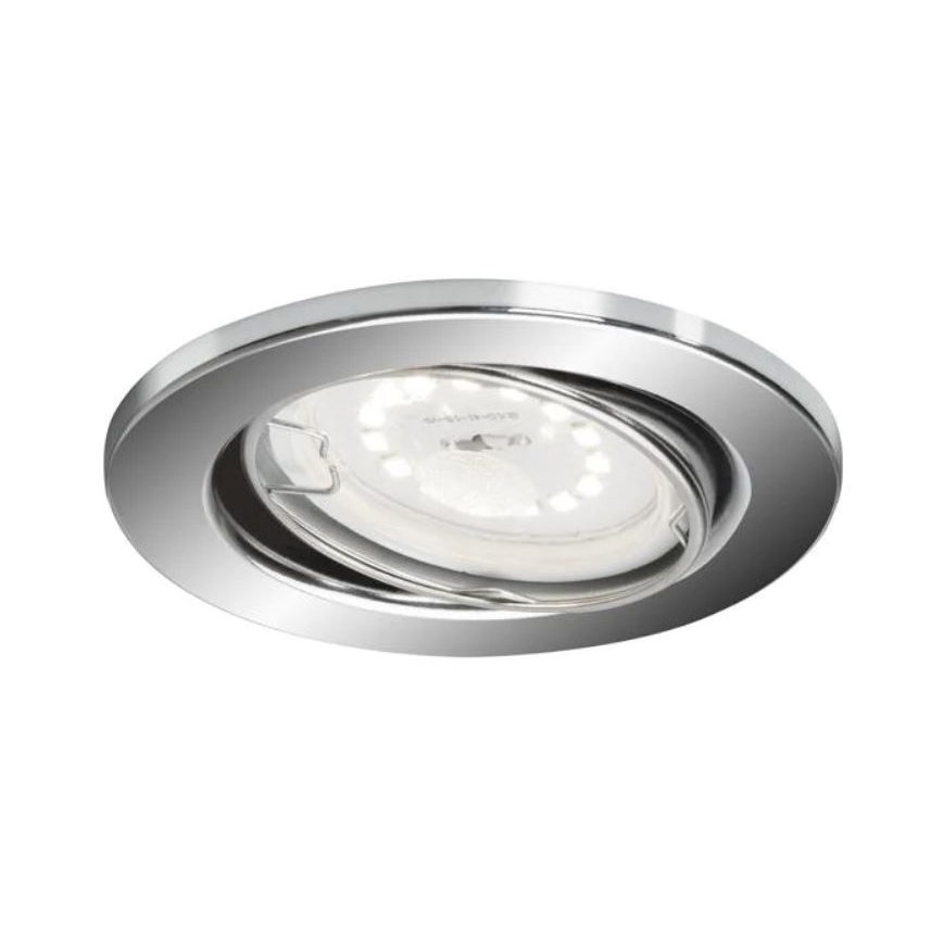 Briloner 7277-038 - LOT 3x Luminaire de salle de bain encastrable à intensité variable 1xGU10/5W/230V IP23