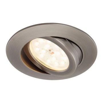 Briloner 7296-011 - LED dimbare badkamer inbouwspot ATTACH LED/6,5W/230V IP23 antraciet