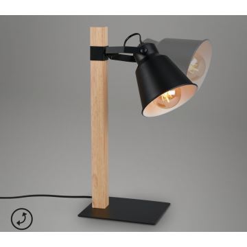 Briloner 7406-015 - Lampe de table TALE 1xE27/25W/230V noir