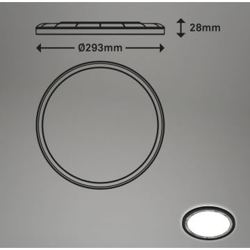 Briloner 7454-414 - LED Plafondlamp DECO LED/18W/230V