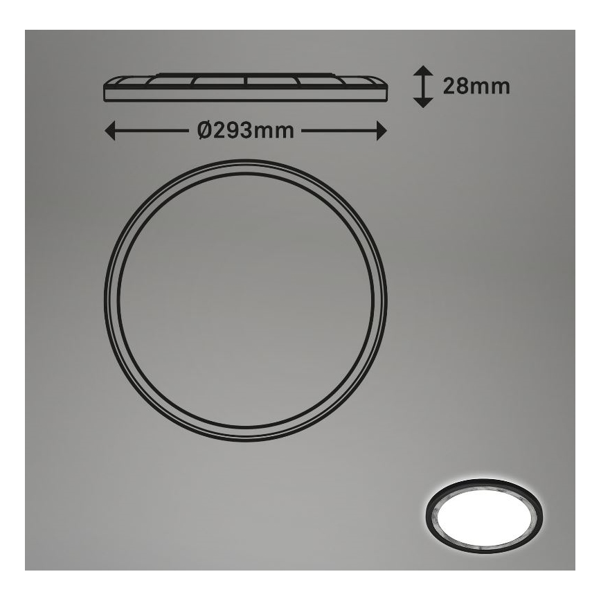 Briloner 7454-414 - LED Plafondlamp DECO LED/18W/230V