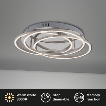 Briloner - Plafonnier à intensité variable FRAMES LED/60W/230V chrome brillant