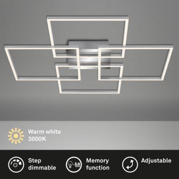 Briloner - Plafonnier LED à intensité variable FRAME 4xLED/12W/230V