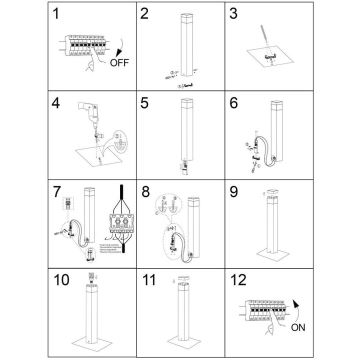 Buitenlamp OTIS 1xE27/60W/230V IP44