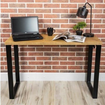 Bureau BLAT 120x40 cm noir/marron