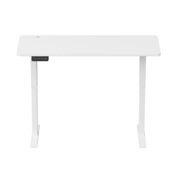 Bureau taille ajustable LEVANO 140x60 cm blanc