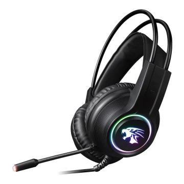 Casque gaming LED RGB VARR avec un micro 3.5