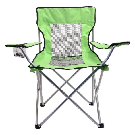 1 Pièce Chaise Pliable De Refroidisseur Portable Vert D'extérieur