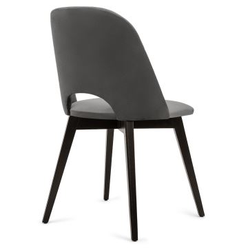 Chaise de repas BOVIO 86x48 cm gris/hêtre