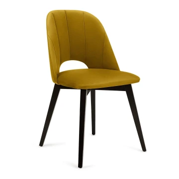 Chaise de repas BOVIO 86x48 cm jaune/hêtre