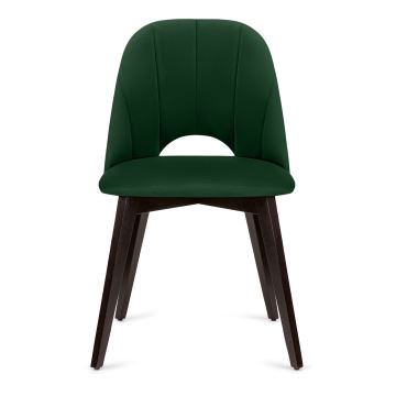 Chaise de repas BOVIO 86x48 cm vert foncé/hêtre