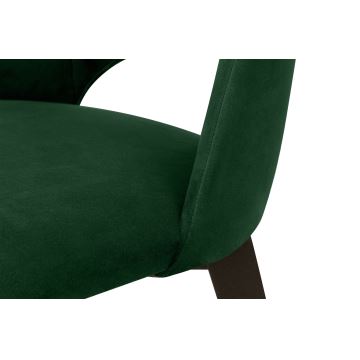 Chaise de repas BOVIO 86x48 cm vert foncé/hêtre