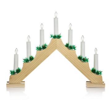 Chandelier de noël 7xLED/2,6W/230V bois