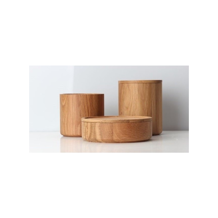 Continenta C4171 - Boîte en bois 19x6 cm chêne