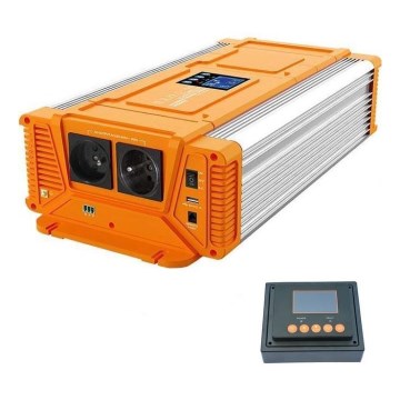 Convertisseur de tension 3000W/24V/230V + télécommande filaire