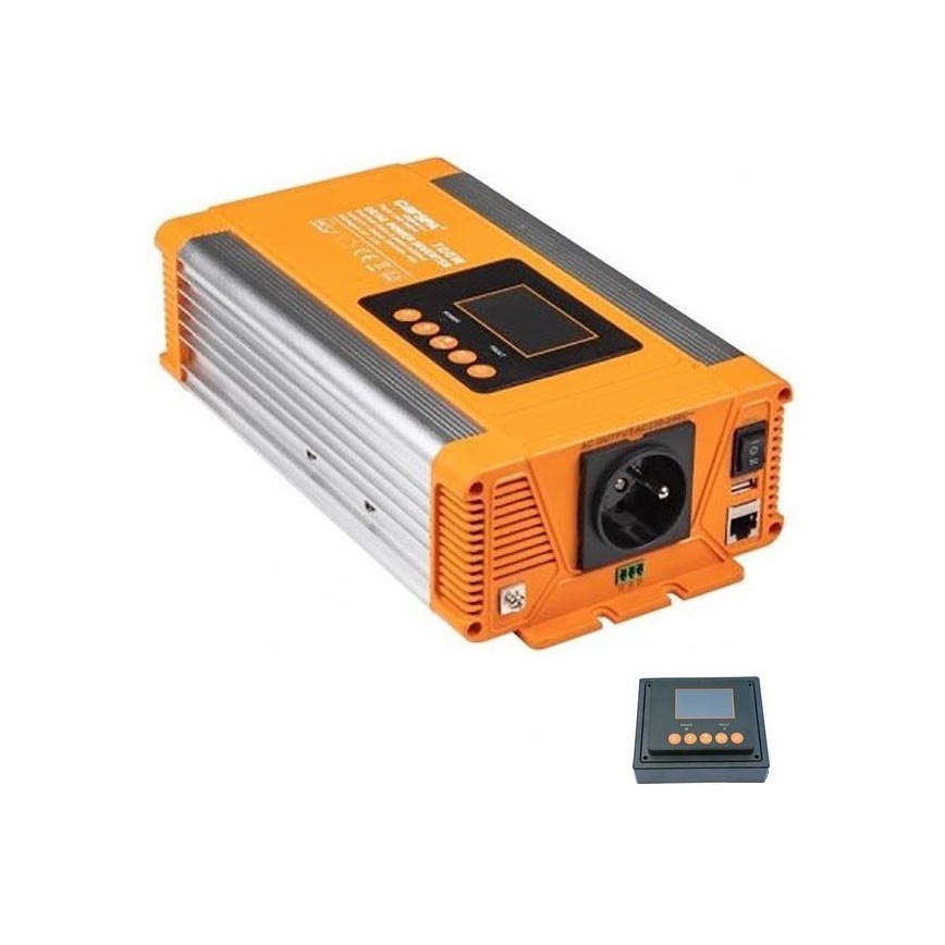 Convertisseur de tension 700W/12V/230V + télécommande filaire