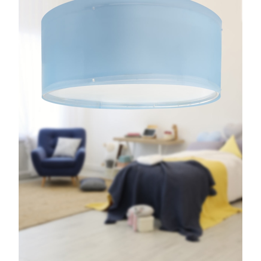 Dalber 42006T - Plafondlamp kinderkamer COLOR LIGHT 2xE27/15W/230V blauw