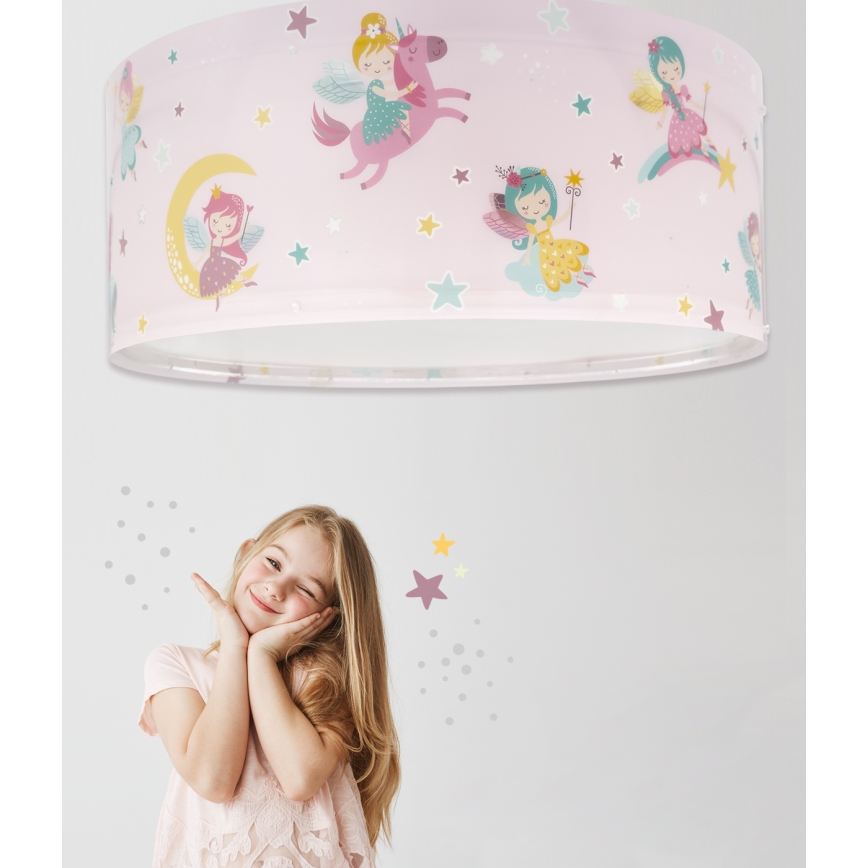 Dalber 42496 - Plafondlamp kinderkamer FAIRY DREAMS 2xE27/15W/230V