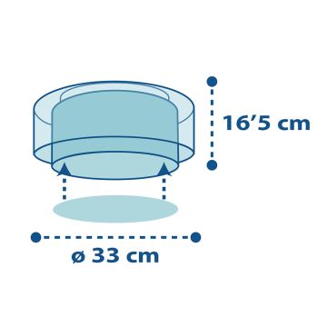 Dalber 60616 - Plafonnier enfant POLICE 2xE27/60W/230V