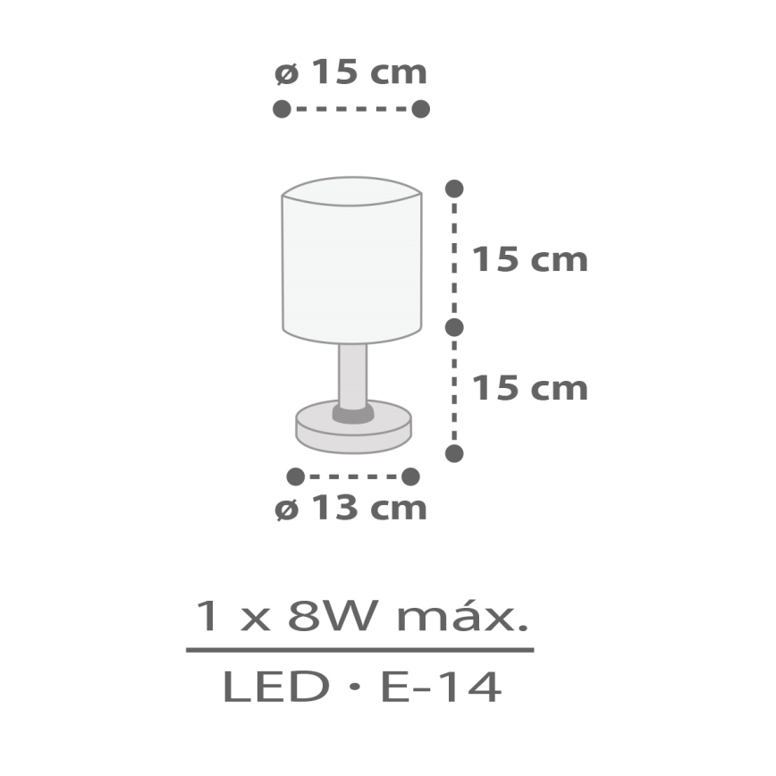 Dalber 60621 - Kleine kinderlamp RHICO AND CROCO 1xE14/8W/230V