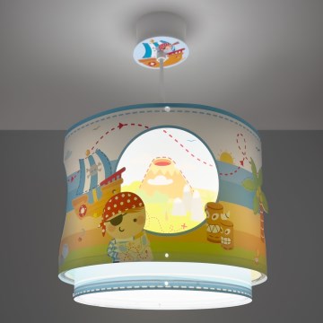 Dalber 60652 - Hanglamp voor kinderen PIRAAT ISLAND 1xE27/15W/230V