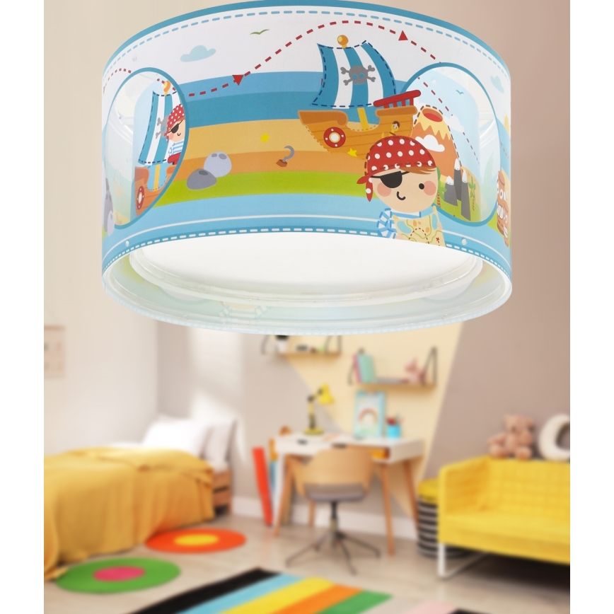 Dalber 60656 - Plafondlamp kinderkamer PIRAAT ISLAND 2xE27/15W/230V