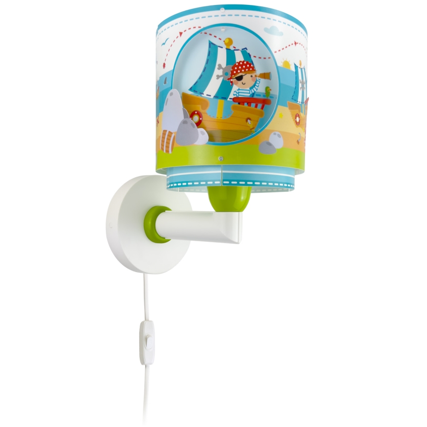 Dalber 60659 - Wandlamp voor kinderen PIRAAT ISLAND 1xE27/15W/230V