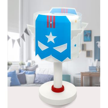 Dalber 61811 - Kleine kinderlamp BLAUW HERO 1xE14/8W/230V