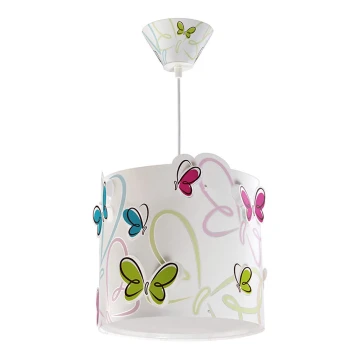 Dalber 62142 - Hanglamp kinderkamer BUTTERFLY 1xE27/60W/230V