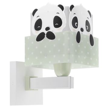 Dalber 63169H - Applique murale enfant PANDA 1xE27/60W/230V verte