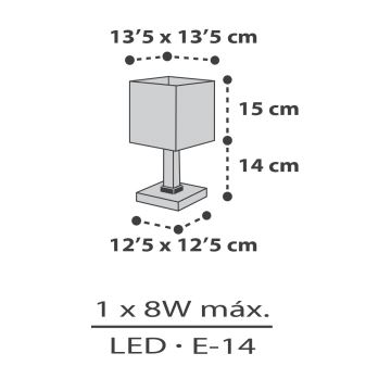 Dalber 63371 - Kleine kinderlamp LITTLE PIXEL 1xE14/8W/230V