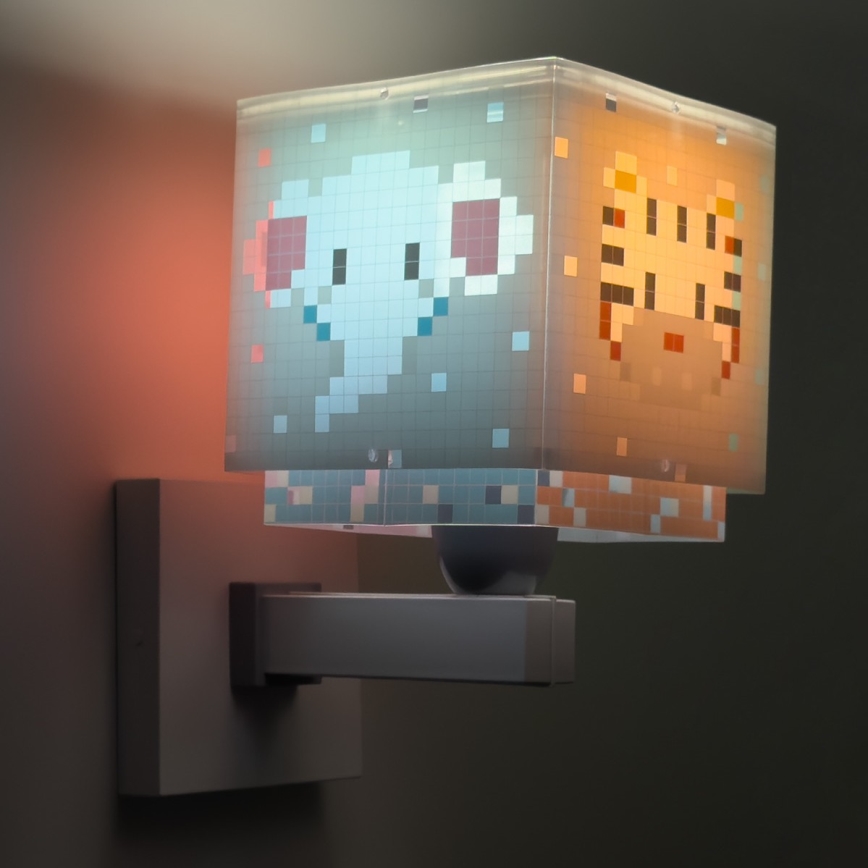 Dalber 63379 - Wandlamp voor kinderen LITTLE PIXEL 1xE27/15W/230V