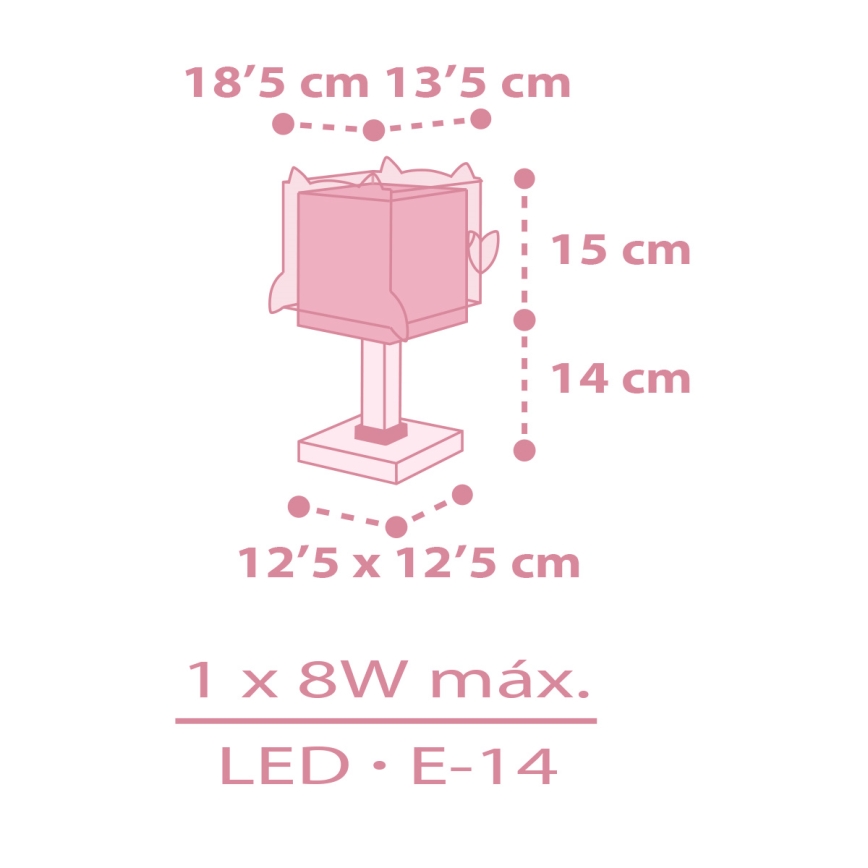 Dalber 64481 -  Kleine kinderlamp LITTLE FRIENDS 1xE14/8W/230V