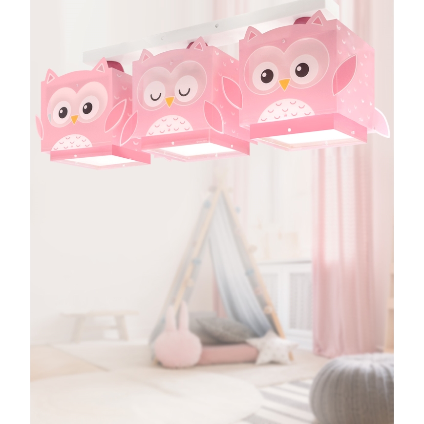 Dalber 64483 - Plafondlamp kinderkamer LITTLE FRIENDS 3xE27/15W/230V