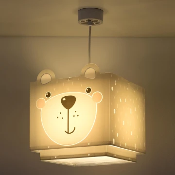 Dalber 64572 - Kinderhanglamp LITTLE TEDDY 1xE27/60W/230V