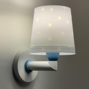 Dalber 82219T - Applique murale enfant STAR LIGHT 1xE27/60W/230V bleu