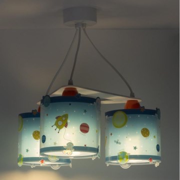 Dalber D-41344 - Suspension enfant PLANETS 3xE27/60W/230V