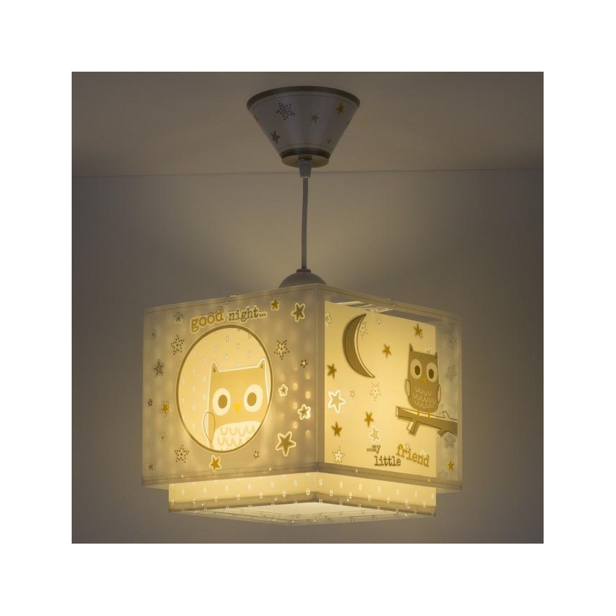 Dalber D-63392 - Hanglamp kinderkamer GOOD NIGHT 1xE27/60W/230V