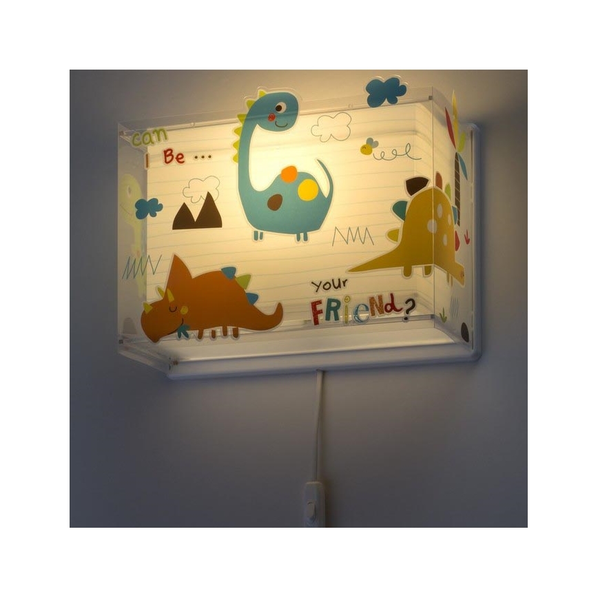 Dalber D-73458 - Applique murale enfant DINOS 1xE27/60W/230V