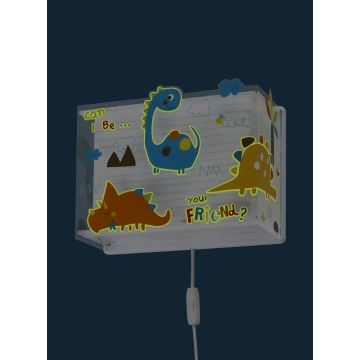 Dalber D-73458 - Applique murale pour enfant DINOS 1xE27/60W/230V