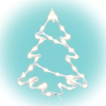 Décoration de fenêtre de Noël 35xLED/230V IP44 blanc chaud