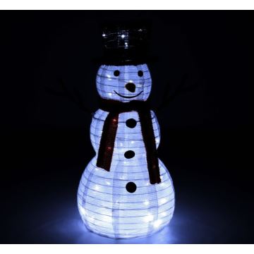 Décoration de noël LED/1,4W/230V 60 cm IP44 bonhomme de neige