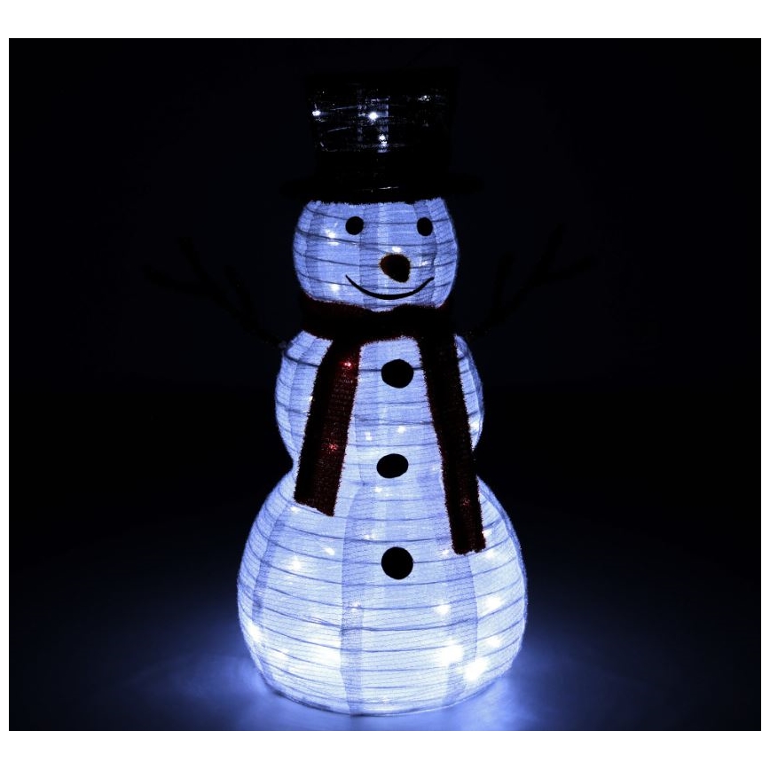 Décoration de noël LED/1,4W/230V 60 cm IP44 bonhomme de neige