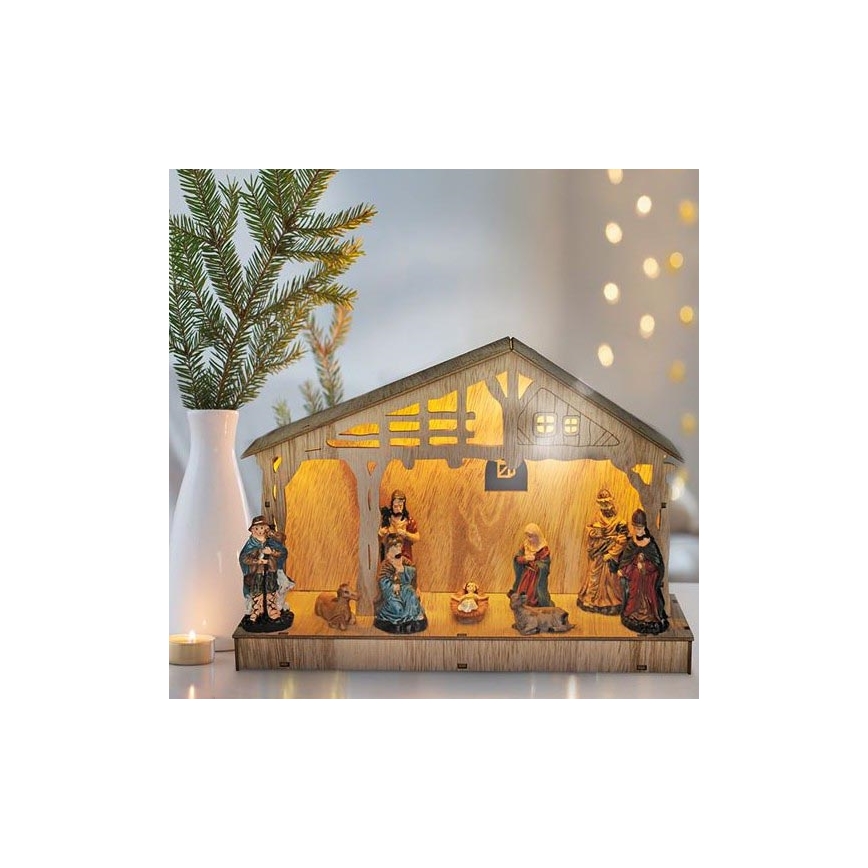 Décoration de Noël LED/2xAA betlém